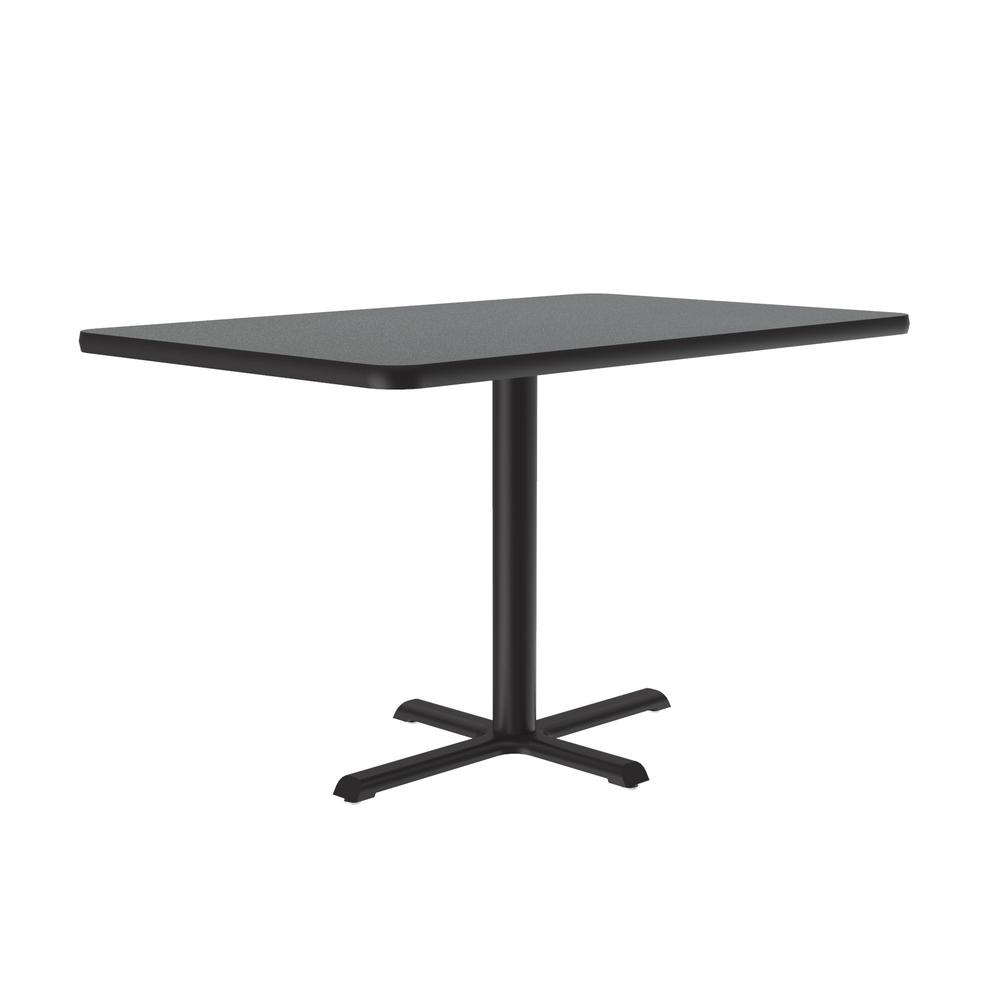 Table Height Deluxe High-Pressure Café and Breakroom Table 30x42", RECTANGULAR, MONTANA GRANITE BLACK. Picture 5