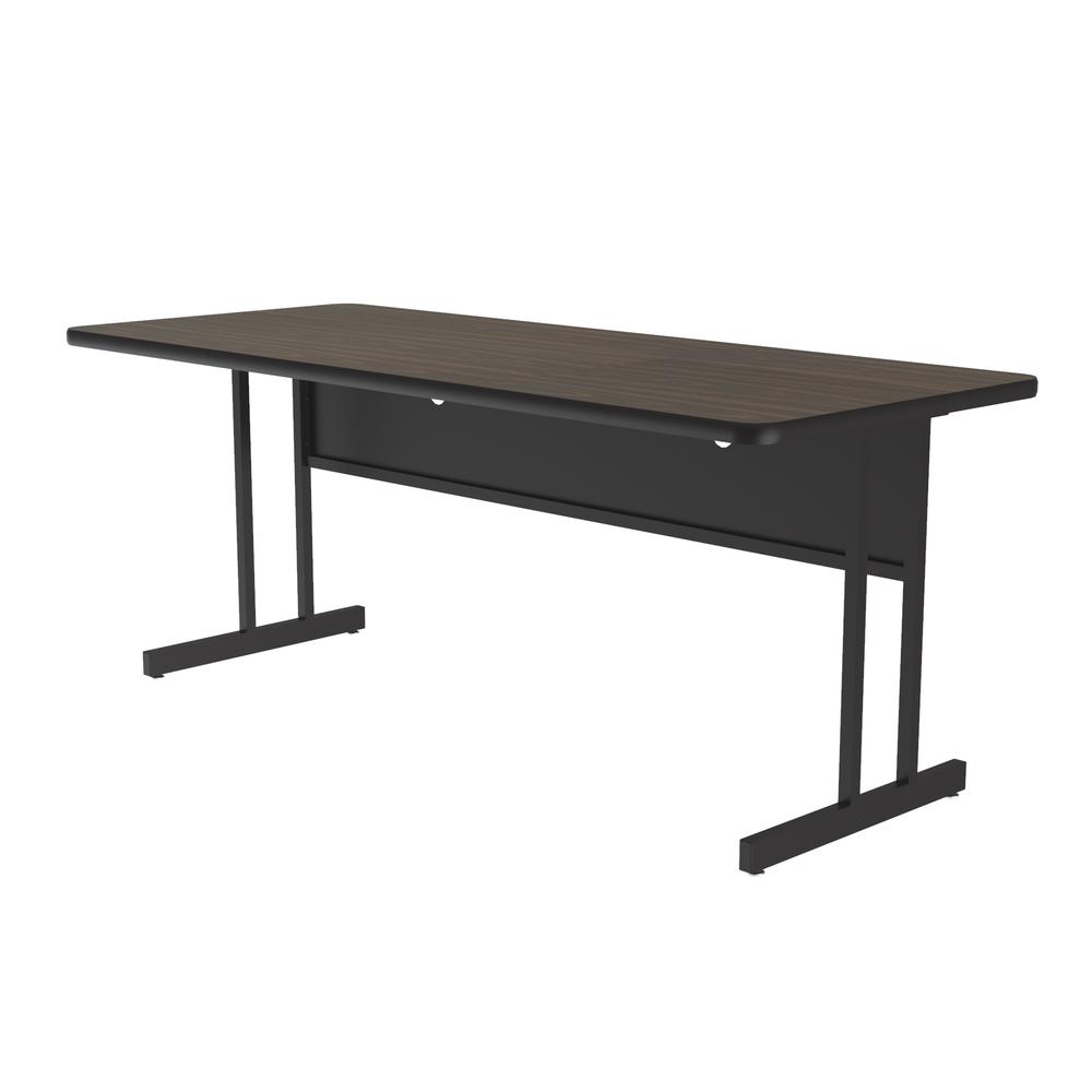 Desk Height Commercial Laminate Top Computer/Student Desks 30x60", RECTANGULAR, WALNUT BLACK. Picture 5