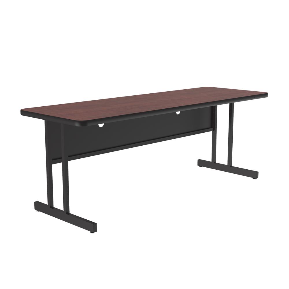 Keyboard Height Deluxe High-Pressure Top Computer/Student Desks , 24x60" RECTANGULAR MAHOGHANY BLACK. Picture 6