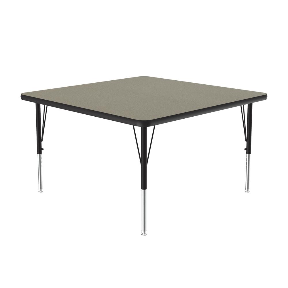 Deluxe High-Pressure Top Activity Tables, 36x36", SQUARE SAVANNAH SAND BLACK/CHROME. Picture 4