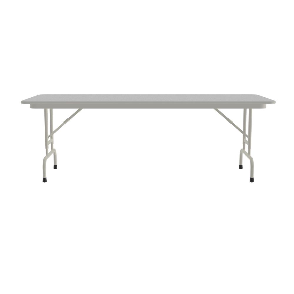 Adjustable Height Econoline Melamine Top Folding Table, 30x72" RECTANGULAR, GRAY GRANITE GRAY. Picture 1