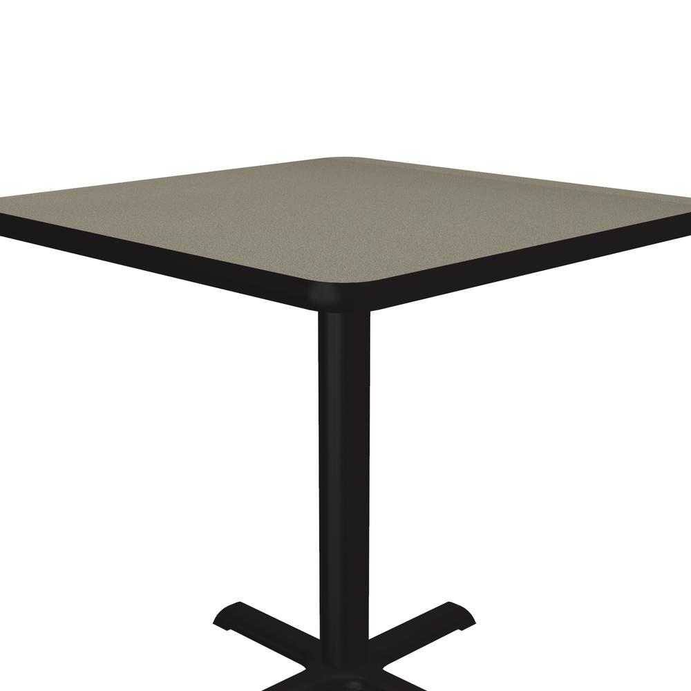 Table Height Deluxe High-Pressure Café and Breakroom Table 24x24" SQUARE, SAVANNAH SAND BLACK. Picture 3