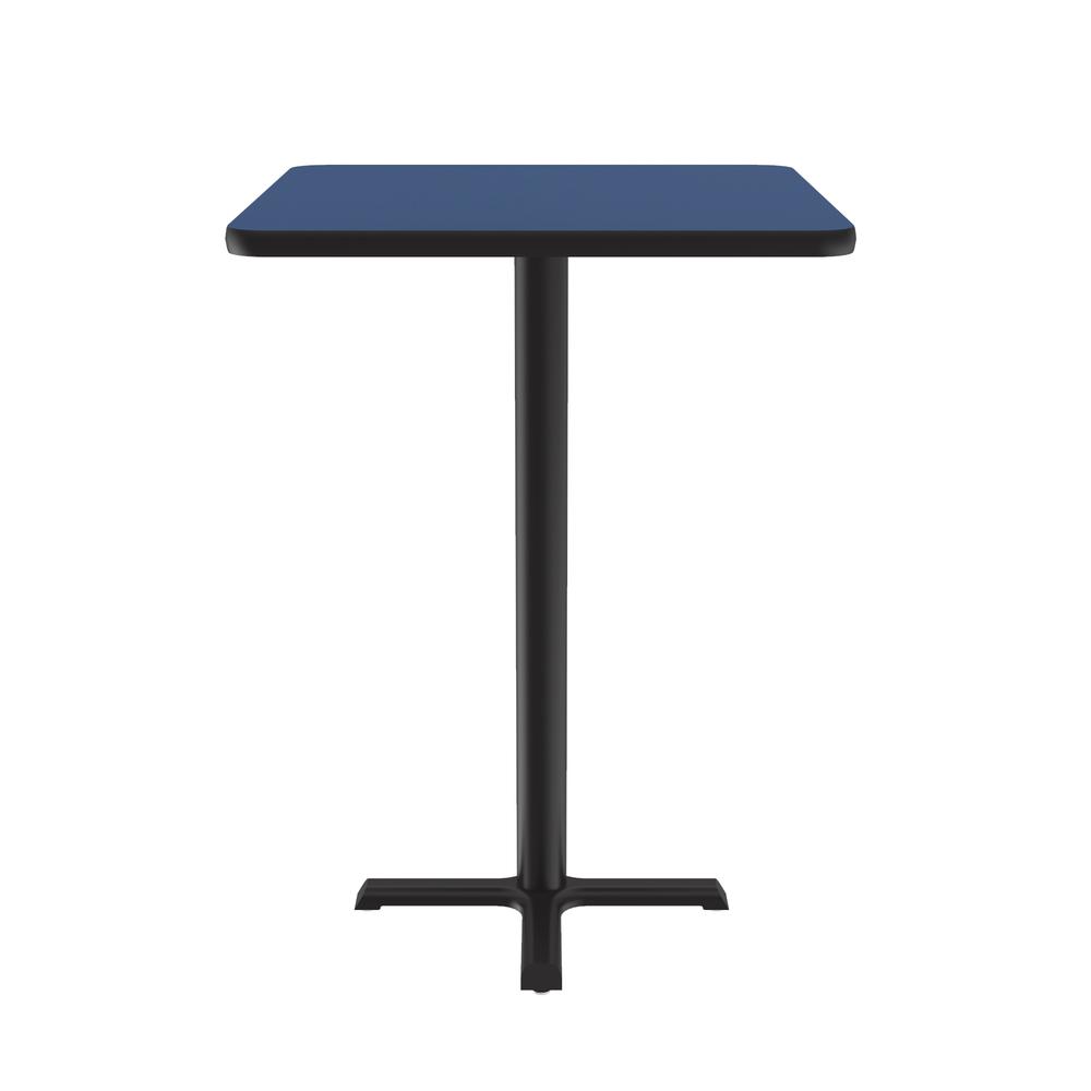 Bar Stool/Standing Height Deluxe High-Pressure Café and Breakroom Table 24x24", SQUARE, BLUE, BLACK. Picture 9