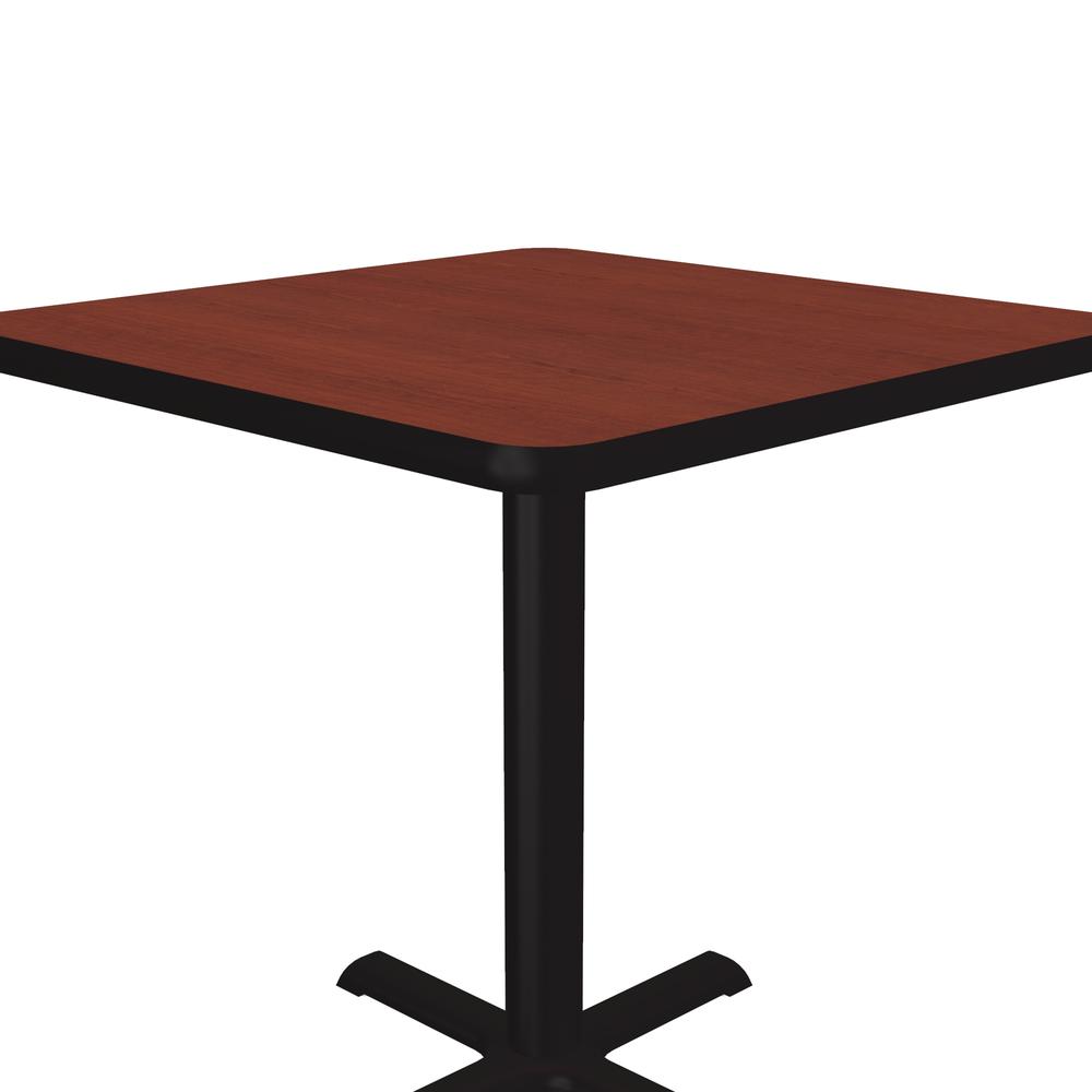 Table Height Deluxe High-Pressure Café and Breakroom Table, 30x30" SQUARE, CHERRY BLACK. Picture 3