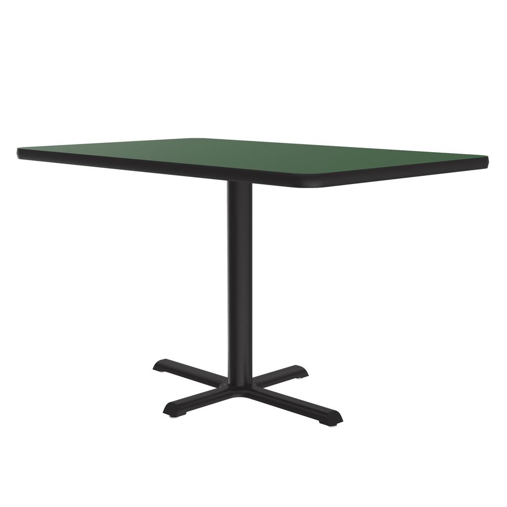 Table Height Deluxe High-Pressure Café and Breakroom Table 30x42" RECTANGULAR, GREEN BLACK. Picture 7