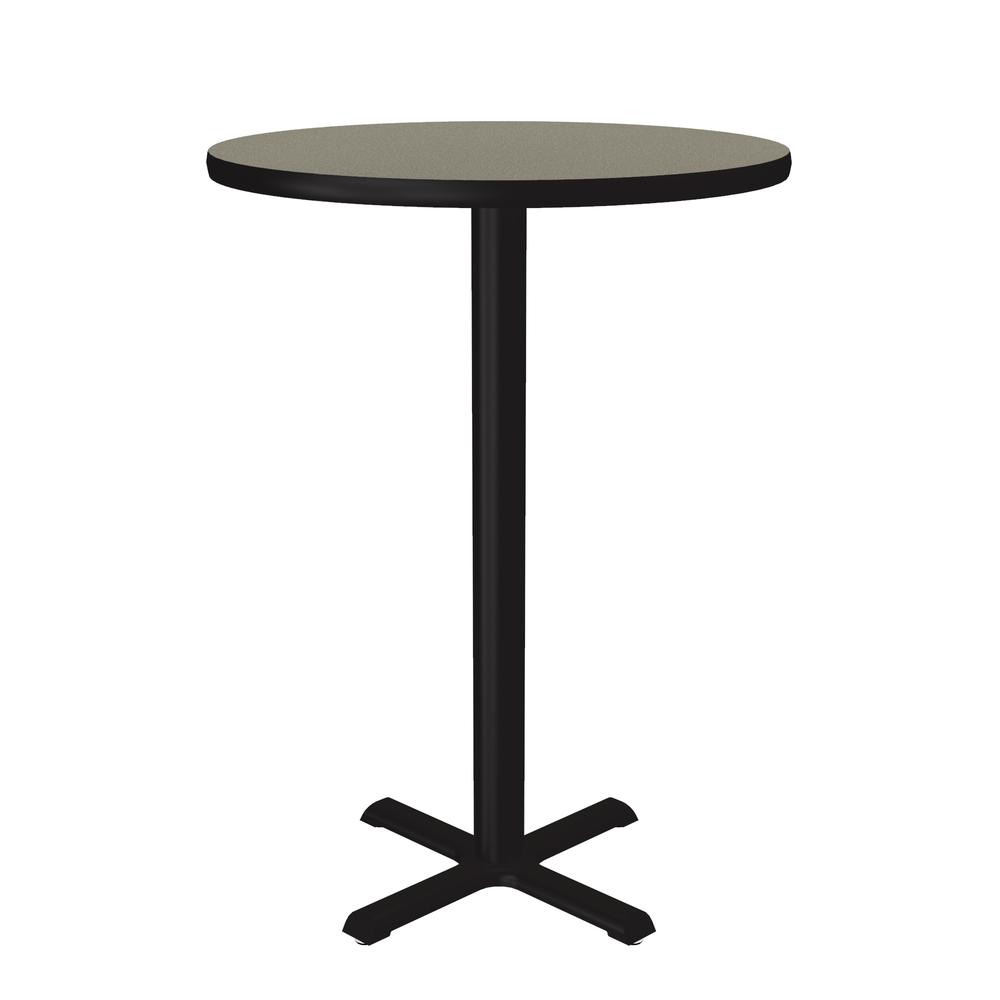 Bar Stool/Standing Height Deluxe High-Pressure Café and Breakroom Table 30x30" ROUND, SAVANNAH SAND BLACK. Picture 9