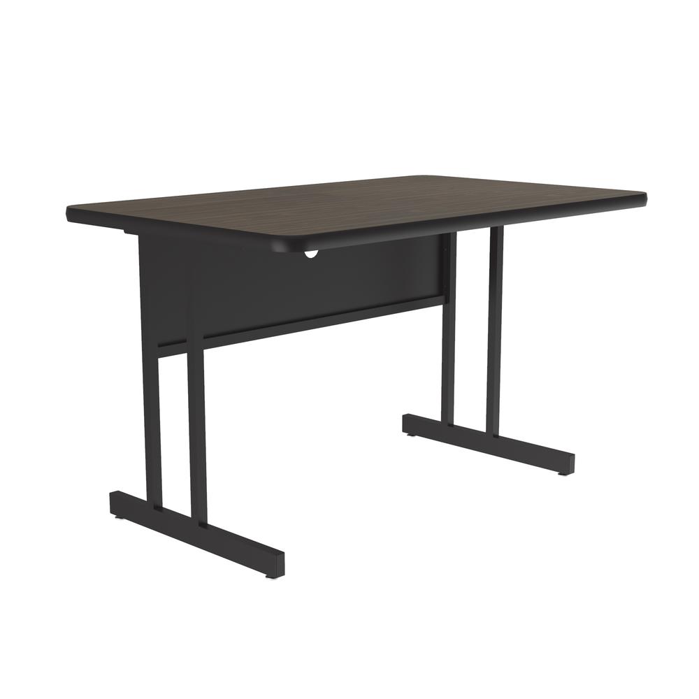 Desk Height Commercial Laminate Top Computer/Student Desks, 30x48", RECTANGULAR WALNUT BLACK. Picture 7