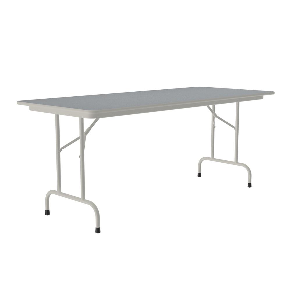 Deluxe High Pressure Top Folding Table, 30x60", RECTANGULAR, GRAY GRANITE, GRAY. Picture 3