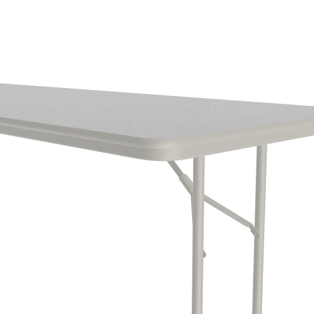 Econoline Melamine Top Folding Table, 30x60" RECTANGULAR, GRAY GRANITE GRAY. Picture 2
