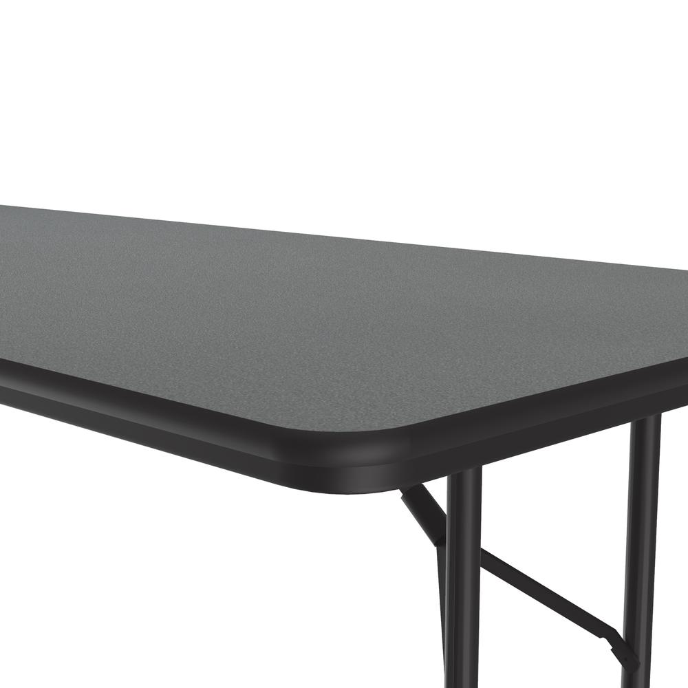 Adjustable Height High Pressure Top Folding Table 30x60", RECTANGULAR, MONTANA GRANITE BLACK. Picture 6