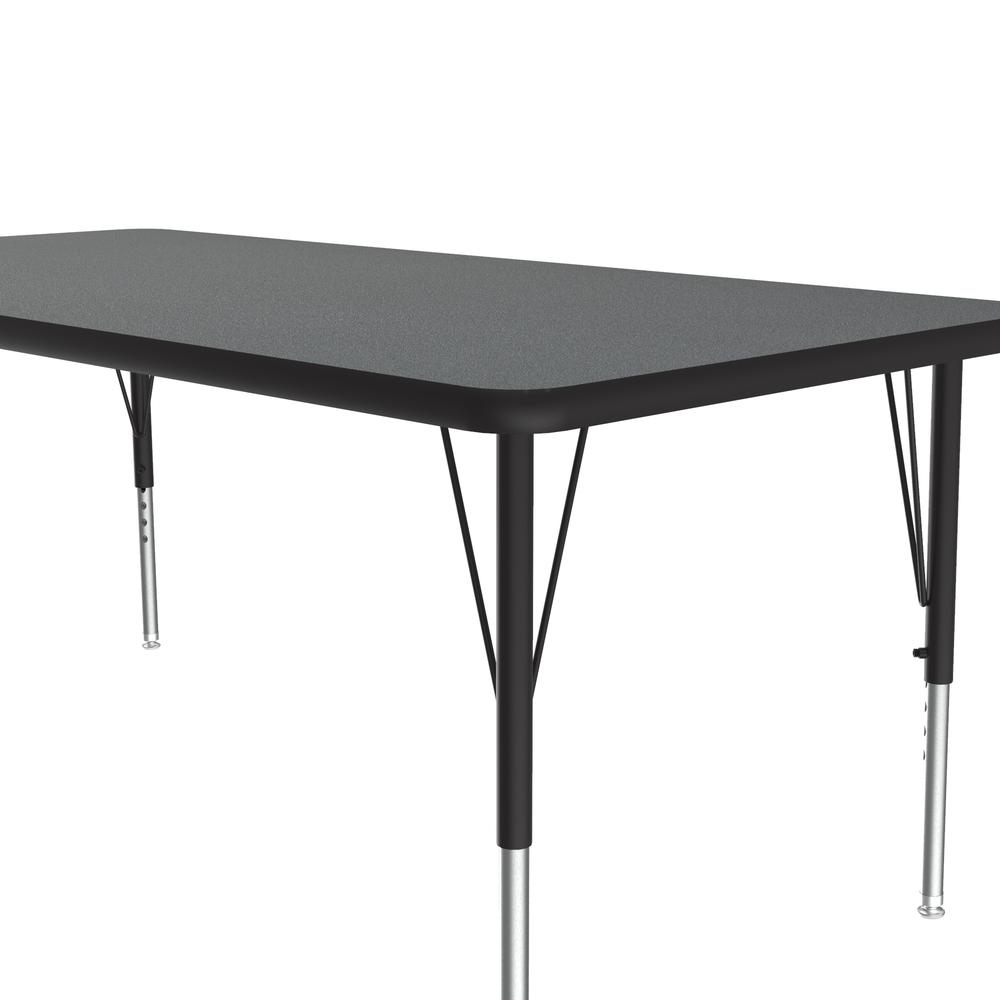 Deluxe High-Pressure Top Activity Tables, 30x48" RECTANGULAR MONTANA GRANITE, BLACK/CHROME. Picture 7