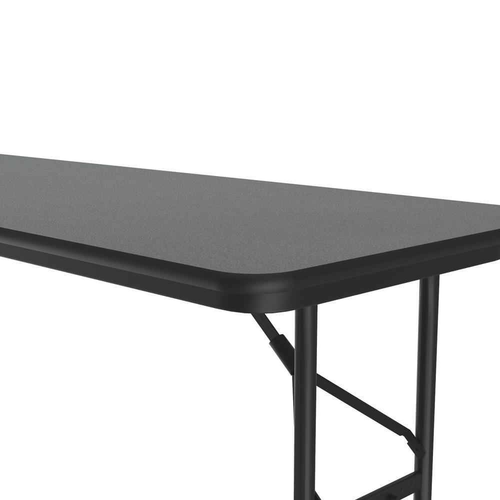 Adjustable Height High Pressure Top Folding Table 24x60" RECTANGULAR, MONTANA GRANITE BLACK. Picture 2