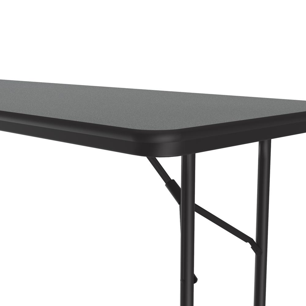 Deluxe High Pressure Top Folding Table 24x72", RECTANGULAR, MOTNTANA GRANITE, BLACK. Picture 3