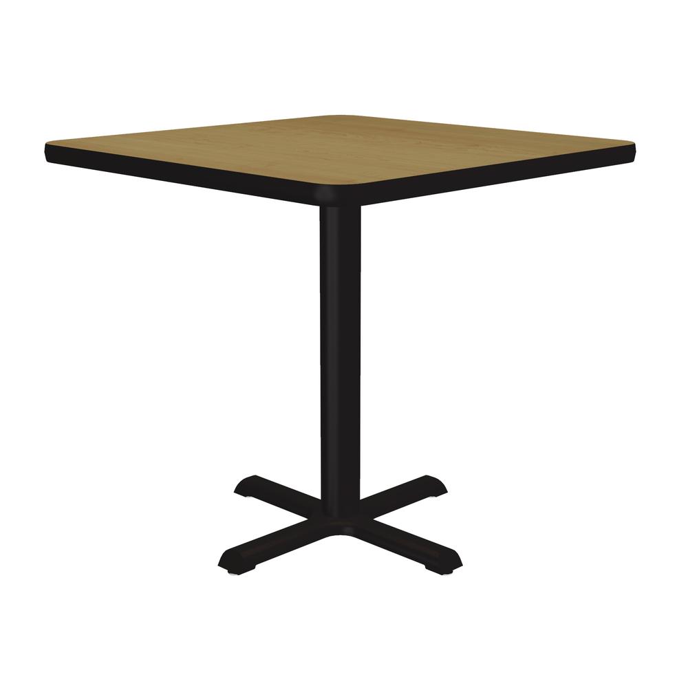 Table Height Deluxe High-Pressure Café and Breakroom Table 24x24", SQUARE FUSION MAPLE BLACK. Picture 3