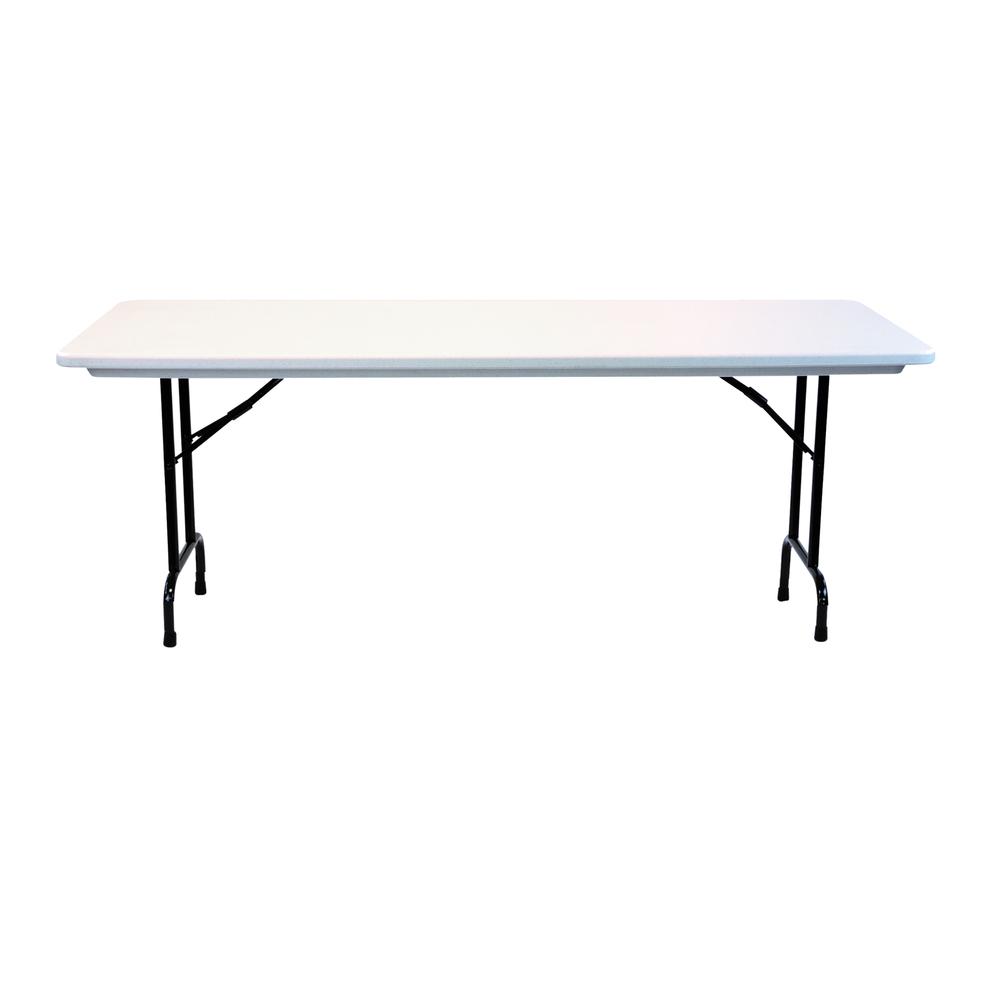 36" Counter Height Commerical Grade Blow-Molded Plastic Folding Table 30x96" RECTANGULAR, GRAY GRANITE BLACK. Picture 1