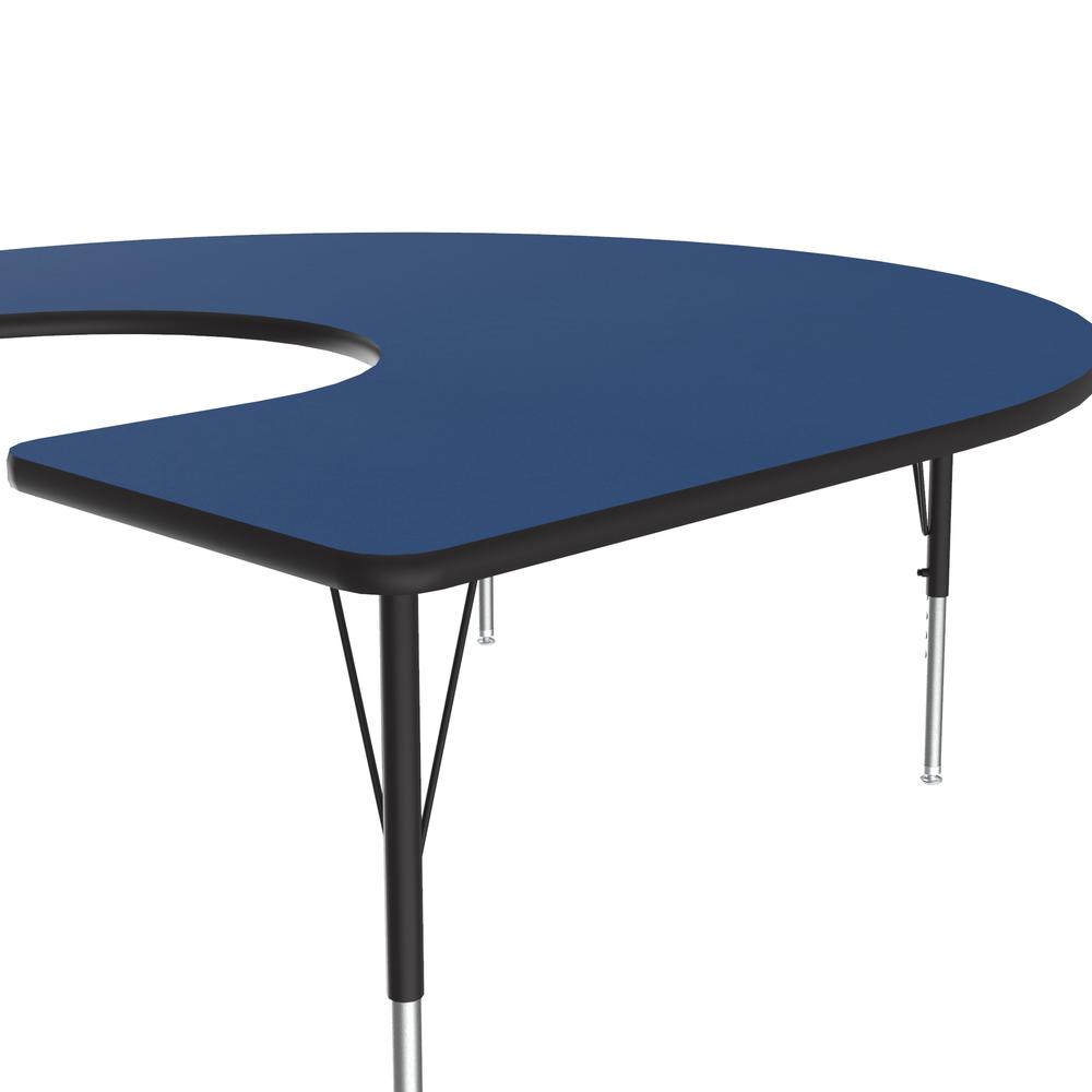 Deluxe High-Pressure Top Activity Tables, 60x66", HORSESHOE BLUE BLACK/CHROME. Picture 7
