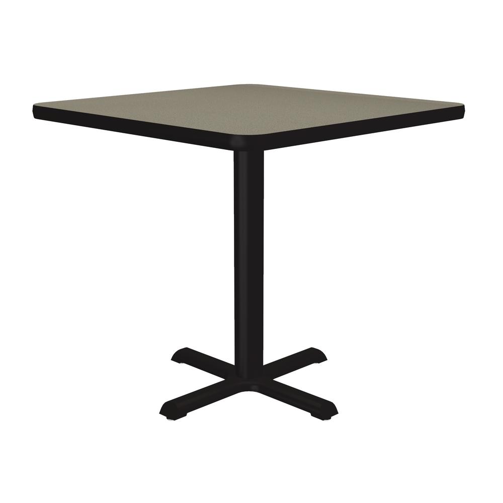 Table Height Deluxe High-Pressure Café and Breakroom Table 24x24" SQUARE, SAVANNAH SAND BLACK. Picture 8