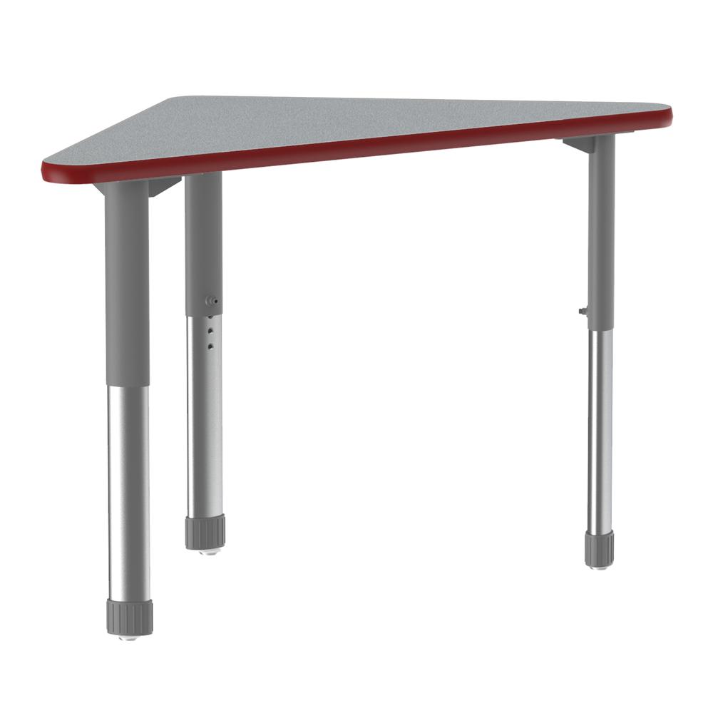 Commercial Lamiante Top Collaborative Desk, 41x23", WING GRAY GRANITE GRAY/CHROME. Picture 2