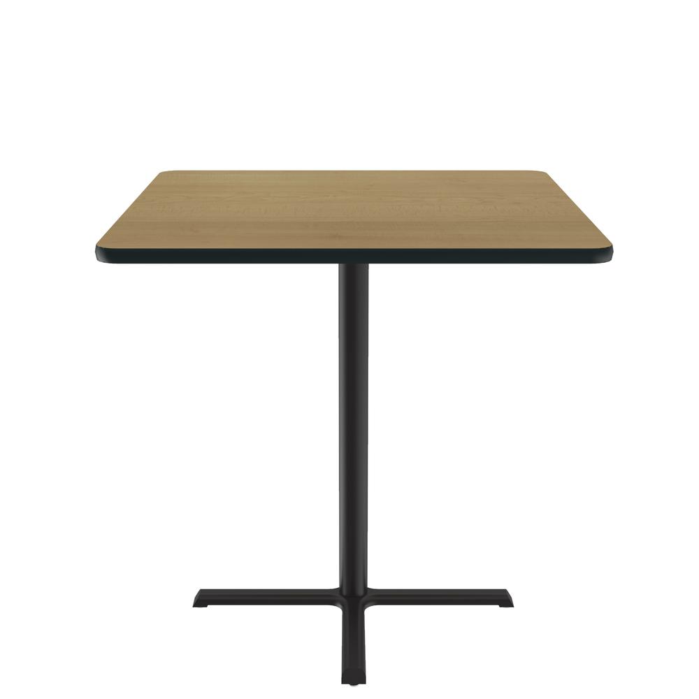 Bar Stool/Standing Height Deluxe High-Pressure Café and Breakroom Table 36x36" SQUARE FUSION MAPLE, BLACK. Picture 3