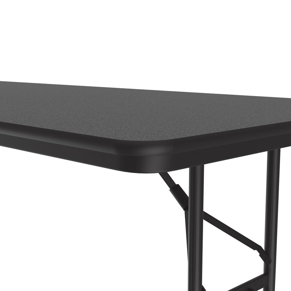 Adjustable Height Econoline Melamine Top Folding Table, 30x60" RECTANGULAR BLACK GRANITE BLACK. Picture 5