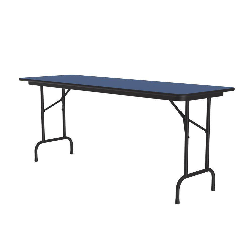 Deluxe High Pressure Top Folding Table 24x96", RECTANGULAR, BLUE BLACK. Picture 5