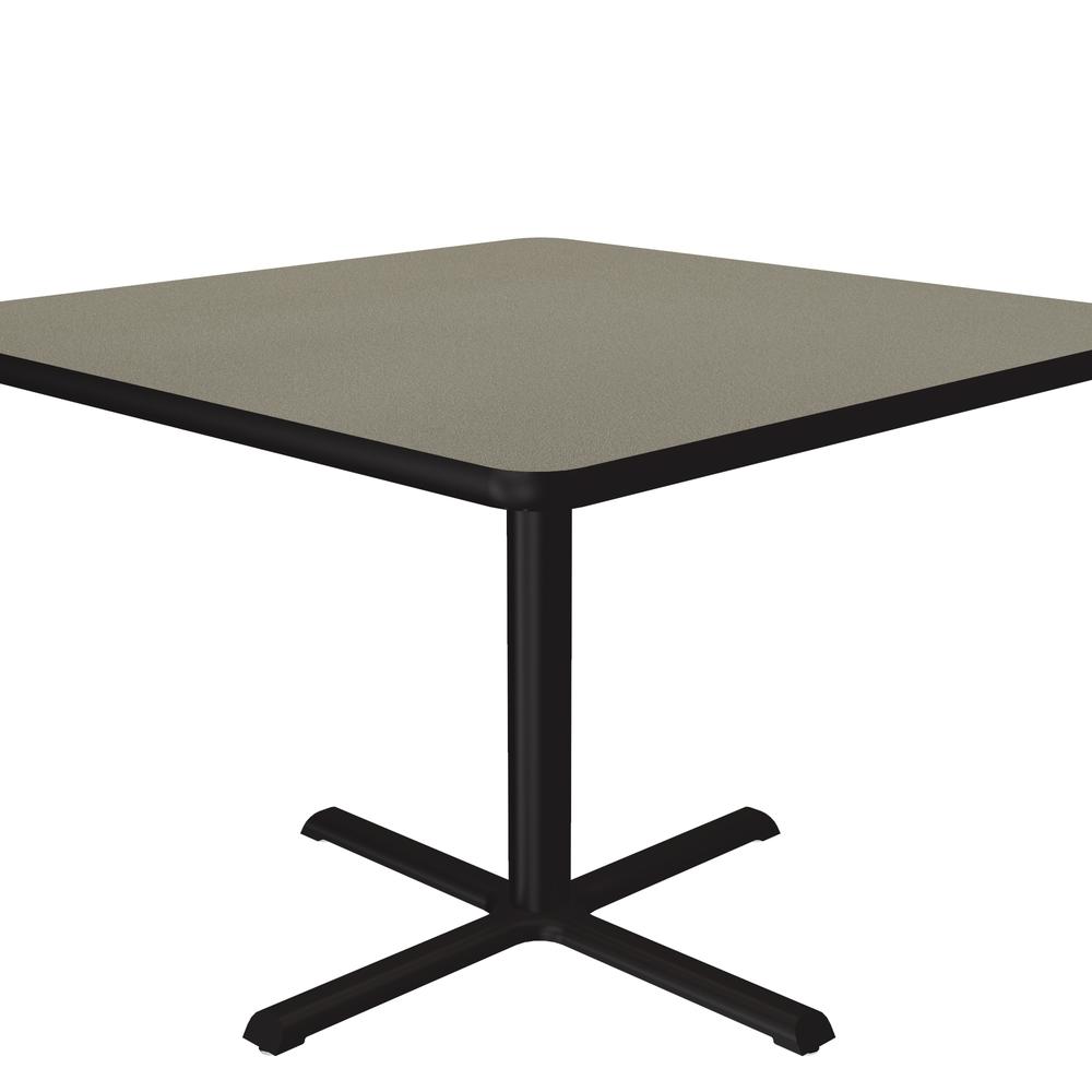 Table Height Deluxe High-Pressure Café and Breakroom Table, 36x36", SQUARE SAVANNAH SAND BLACK. Picture 8
