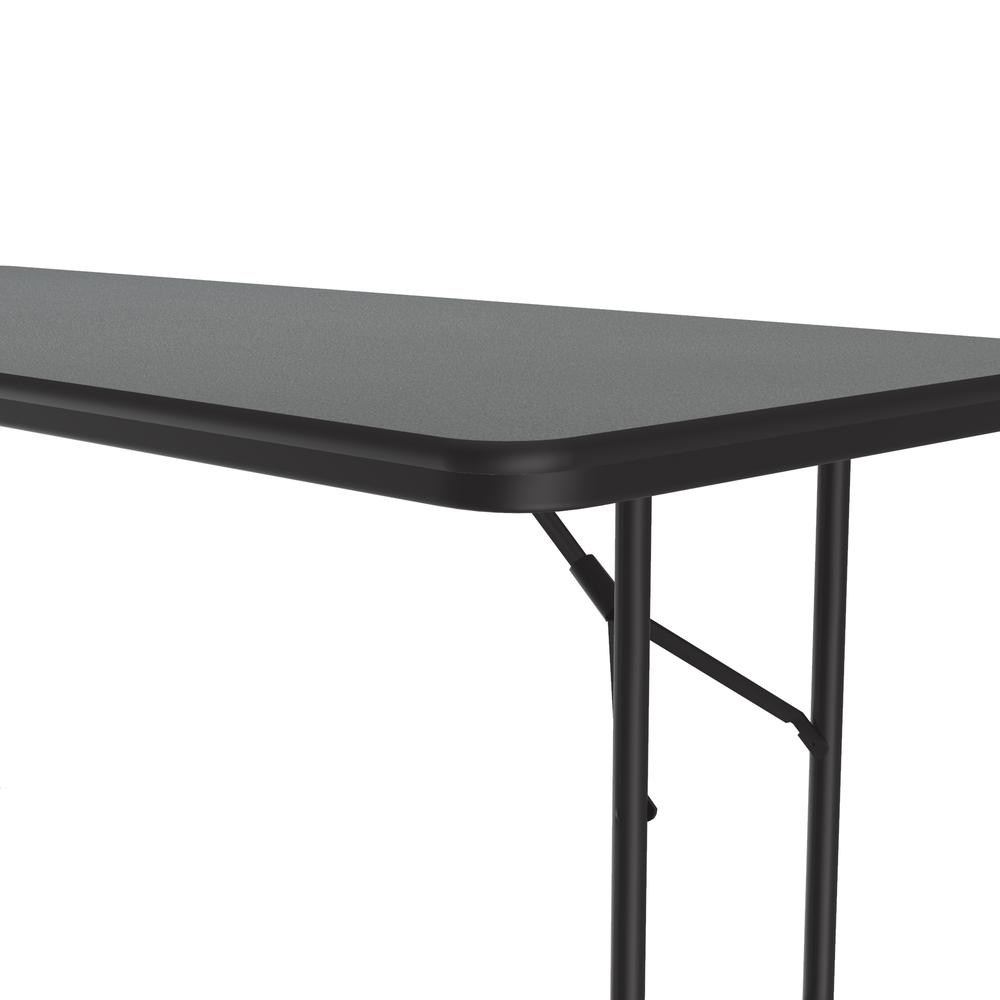 Deluxe High Pressure Top Folding Table, 30x60" RECTANGULAR MOTNTANA GRANITE, BLACK. Picture 1