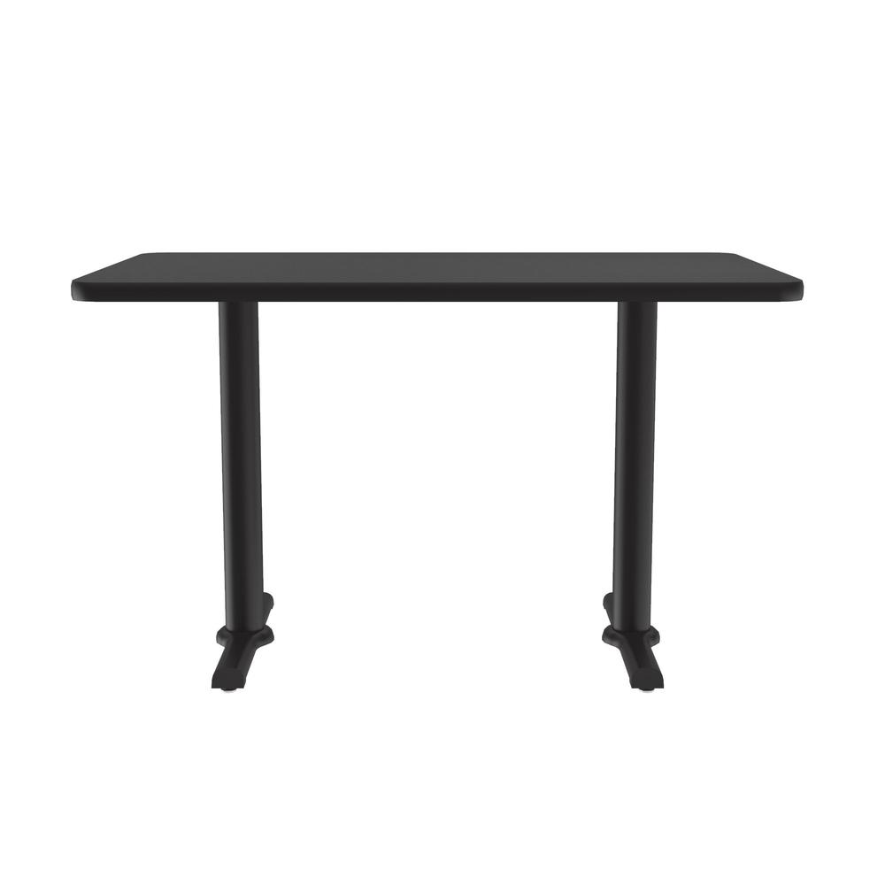Table Height Thermal Fused Laminate Café and Breakroom Table 30x60", RECTANGULAR BLACK GRANITE BLACK. Picture 5