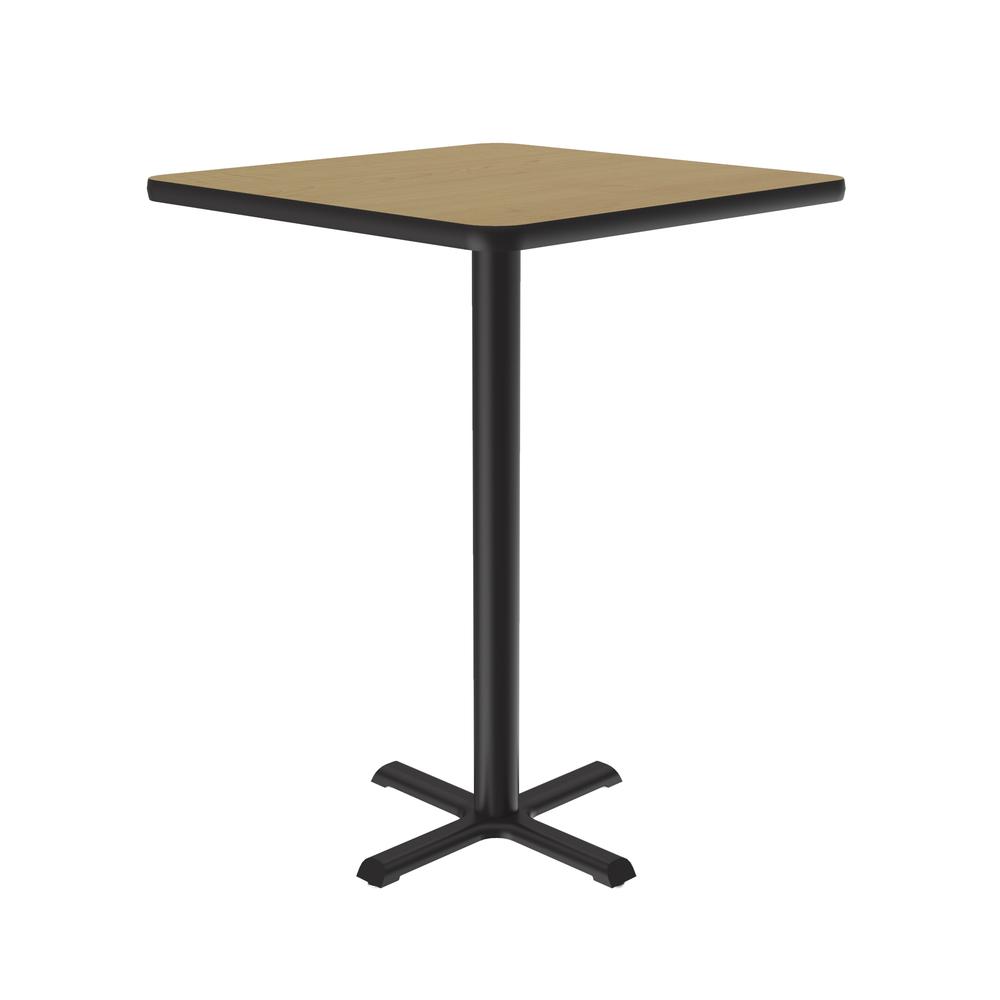 Bar Stool/Standing Height Deluxe High-Pressure Café and Breakroom Table 24x24", SQUARE FUSION MAPLE BLACK. Picture 6