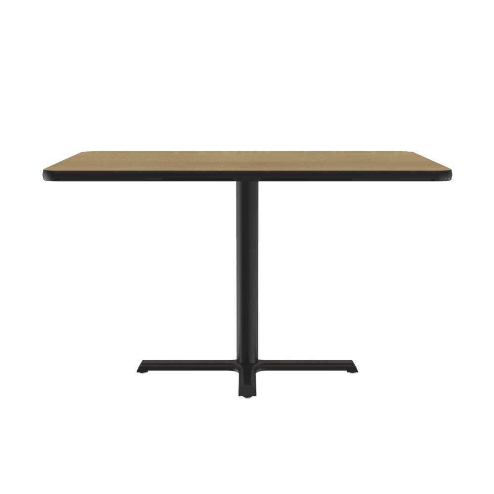 Table Height Deluxe High-Pressure Café and Breakroom Table, 30x42" RECTANGULAR FUSION MAPLE BLACK. Picture 6