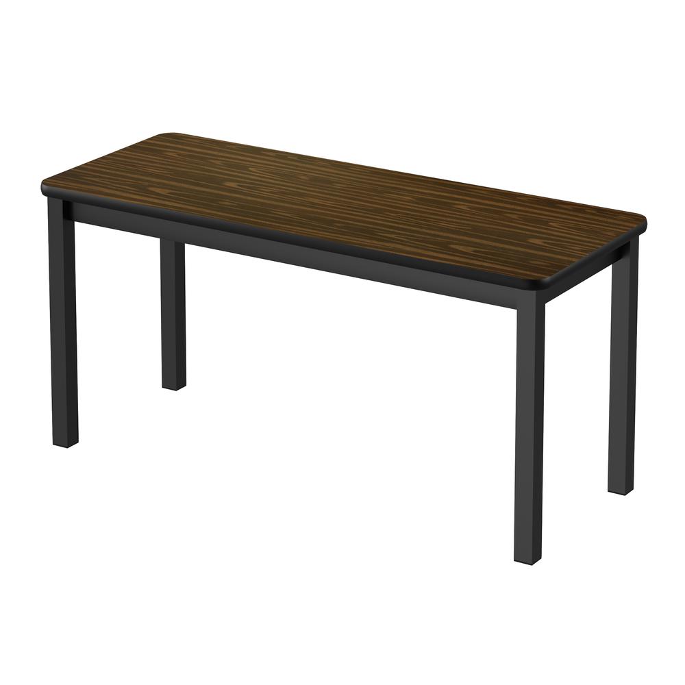Commercial Laminate Library Table 24x60", RECTANGULAR, WALNUT BLACK. Picture 3