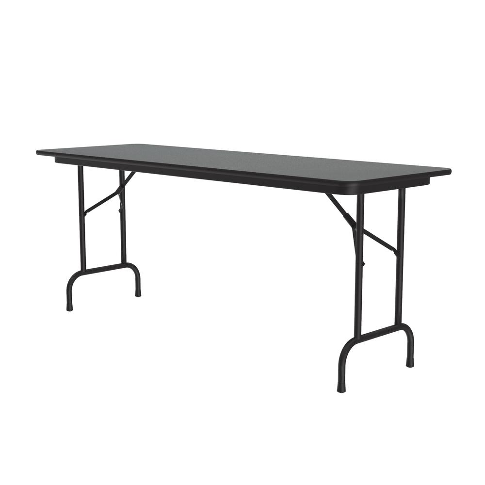 Deluxe High Pressure Top Folding Table, 24x60", RECTANGULAR, MOTNTANA GRANITE BLACK. Picture 1
