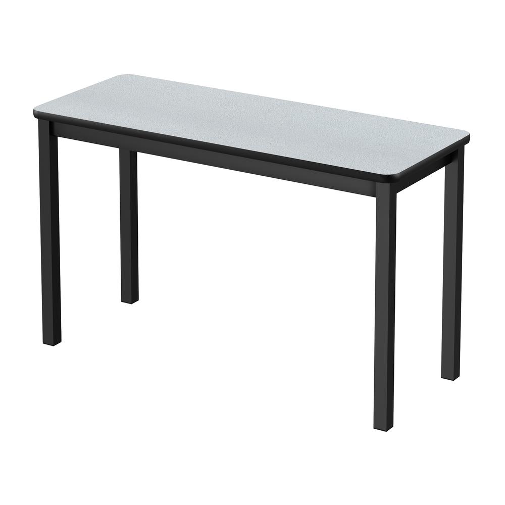 Deluxe High-Pressure Lab Table, 24x72" RECTANGULAR GRAY GRANITE, BLACK. Picture 1
