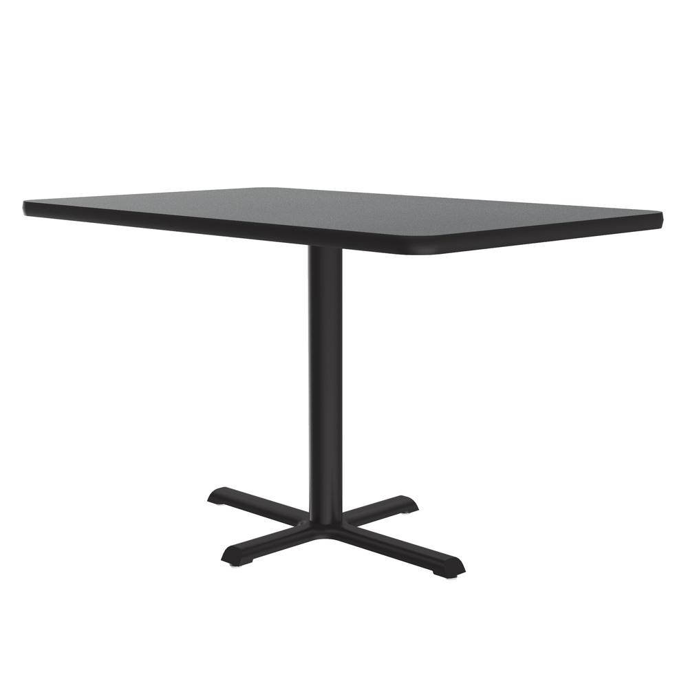 Table Height Deluxe High-Pressure Café and Breakroom Table 30x42", RECTANGULAR, MONTANA GRANITE BLACK. Picture 2
