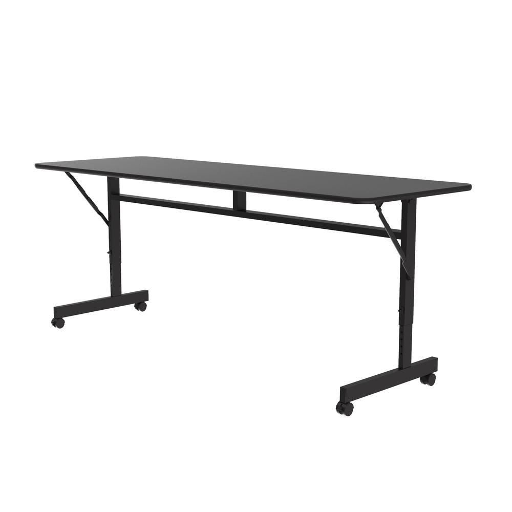 Econline Flip Top Tables 24x72", RECTANGULAR BLACK GRANITE BLACK. Picture 6