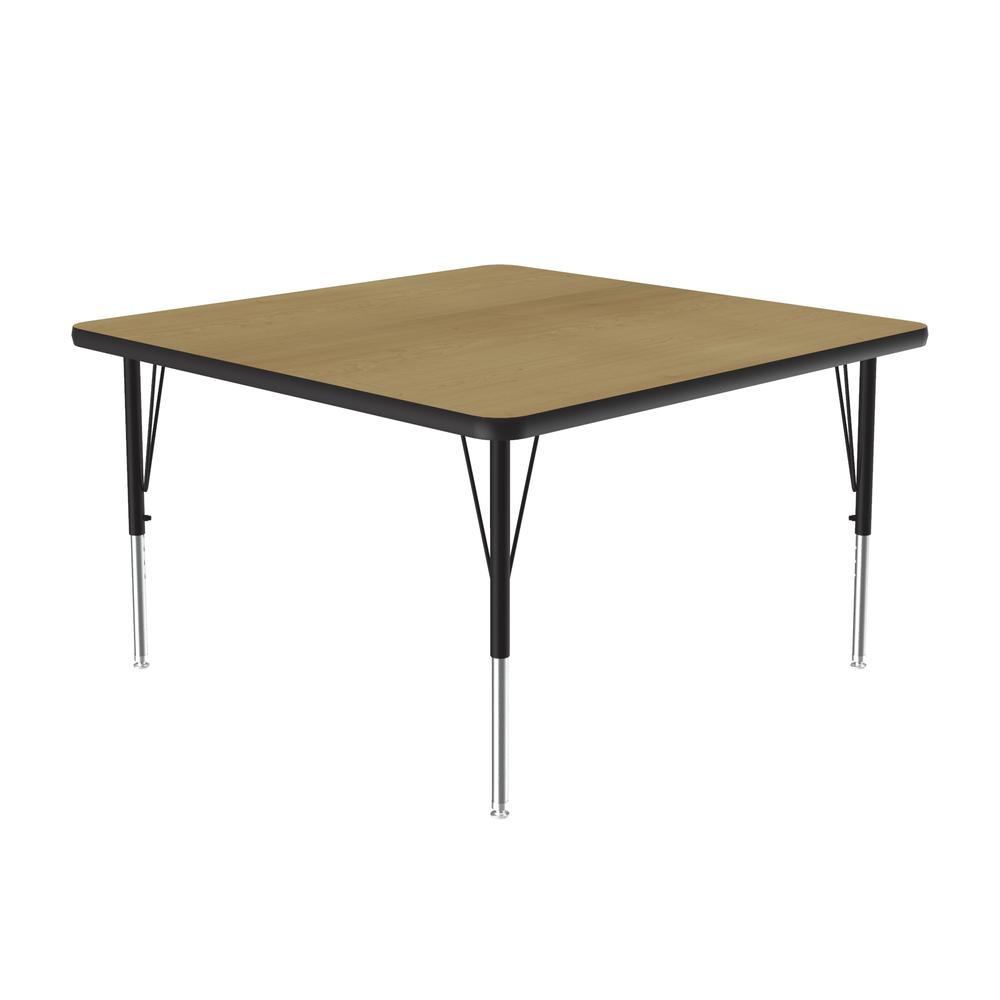 Deluxe High-Pressure Top Activity Tables 36x36 SQUARE, FUSION MAPLE, BLACK/CHROME. Picture 9