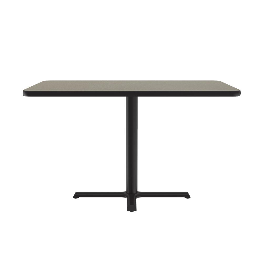 Table Height Deluxe High-Pressure Café and Breakroom Table 30x48" RECTANGULAR, SAVANNAH SAND BLACK. Picture 8