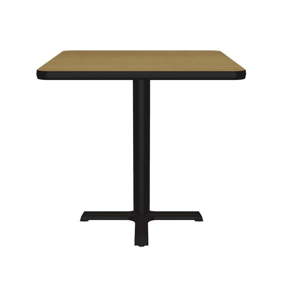 Table Height Deluxe High-Pressure Café and Breakroom Table 30x30" SQUARE, FUSION MAPLE BLACK. Picture 7