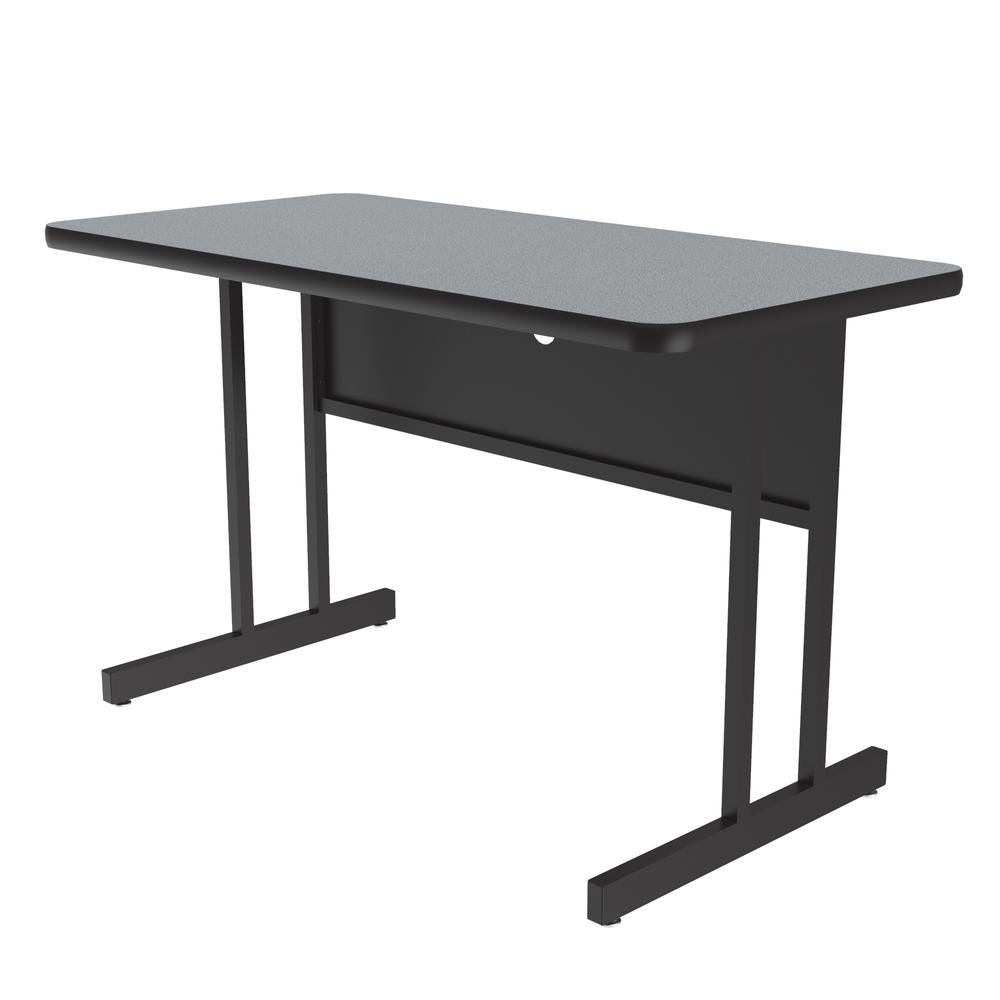 Desk Height  Deluxe HIgh-Pressure Top Computer/Student Desks , 30x48" RECTANGULAR, GRAY GRANITE BLACK. Picture 3