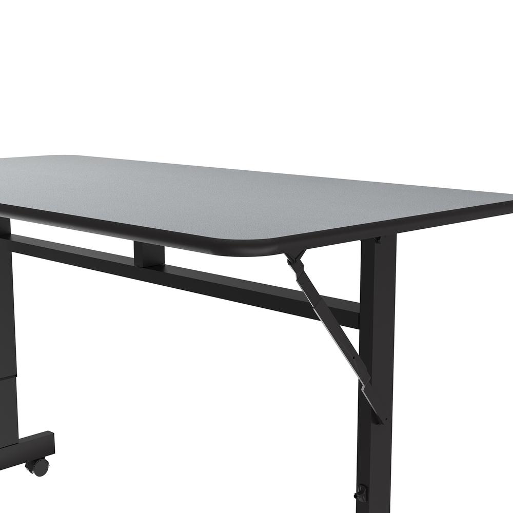 Econline Flip Top Tables 24x48" RECTANGULAR, GRAY GRANITE BLACK. Picture 8