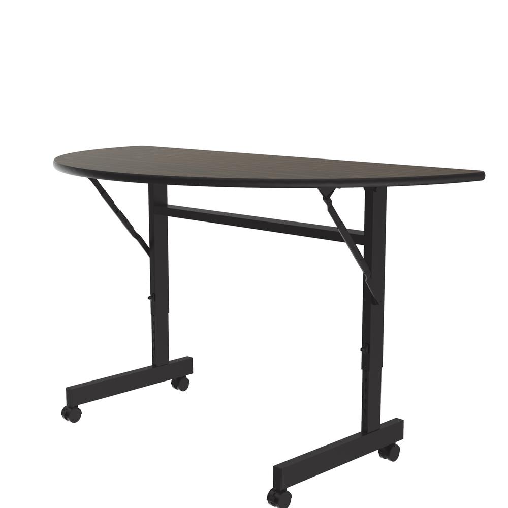 Econline Flip Top Tables, 24x48", RECTANGULAR WALNUT BLACK. Picture 5