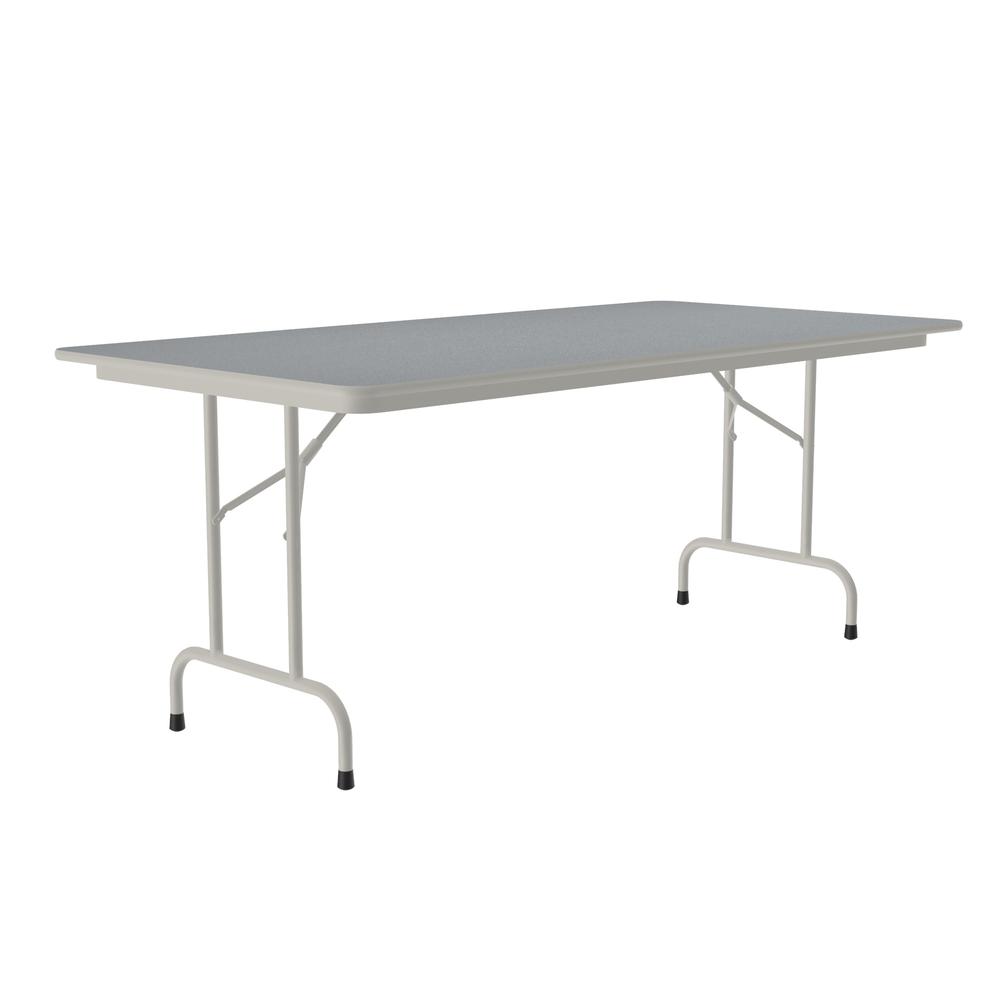 Deluxe High Pressure Top Folding Table 36x72", RECTANGULAR GRAY GRANITE, GRAY. Picture 6