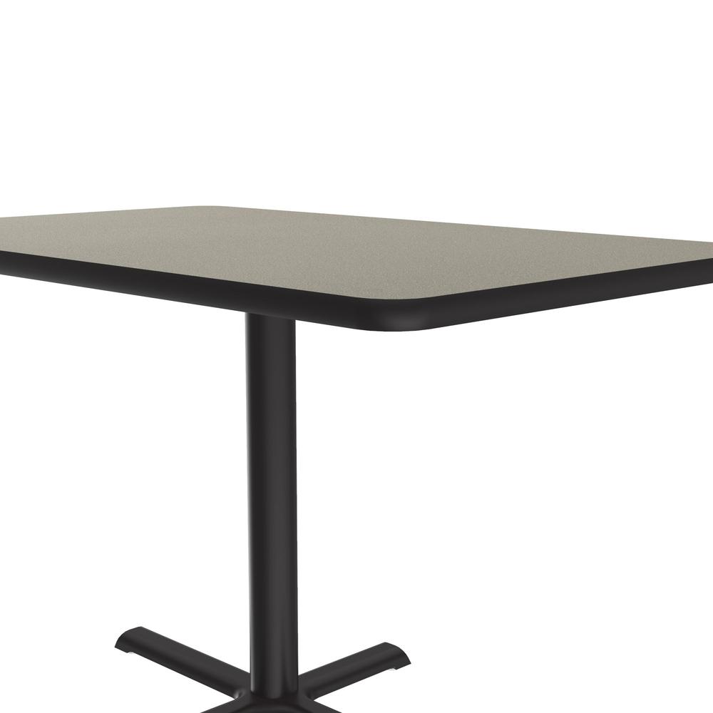 Table Height Deluxe High-Pressure Café and Breakroom Table 30x48" RECTANGULAR, SAVANNAH SAND BLACK. Picture 1