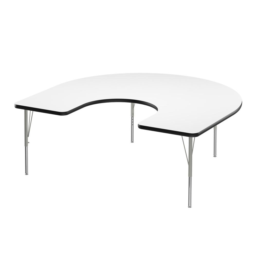 Deluxe High-Pressure Top Activity Tables, 60x66", HORSESHOE WHITE SILVER MIST. Picture 2