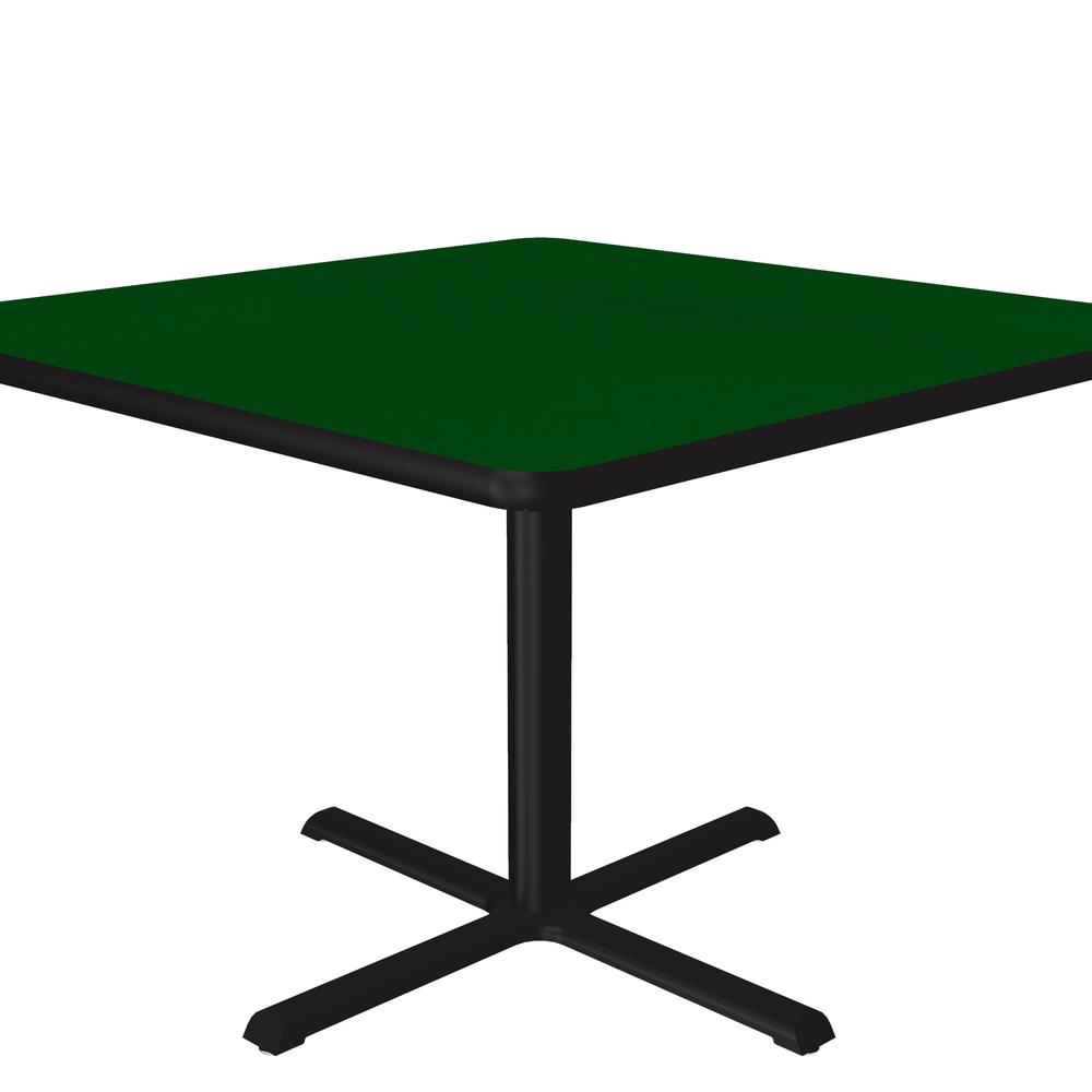 Table Height Deluxe High-Pressure Café and Breakroom Table 36x36", SQUARE, GREEN BLACK. Picture 8