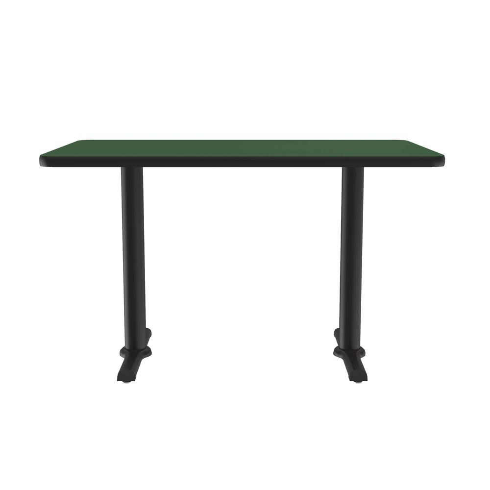 Table Height Deluxe High-Pressure Café and Breakroom Table 30x60", RECTANGULAR, GREEN BLACK. Picture 3