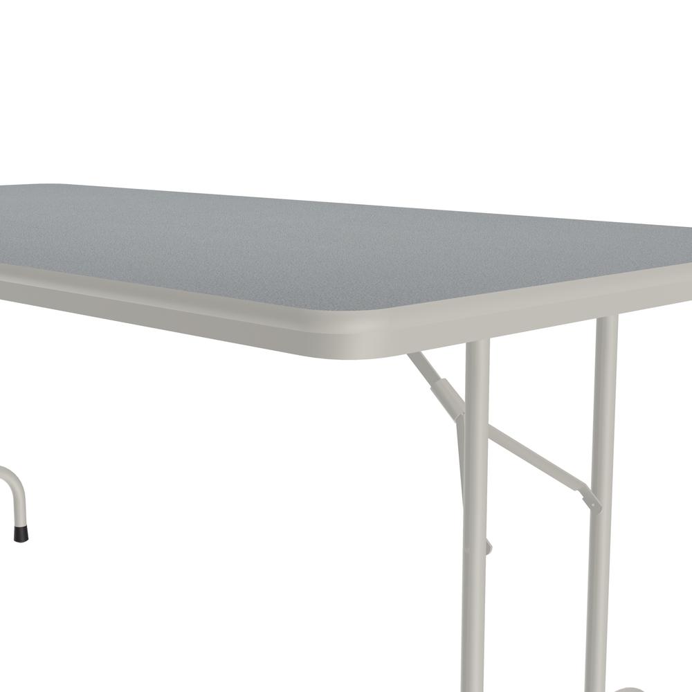 Deluxe High Pressure Top Folding Table, 36x96" RECTANGULAR GRAY GRANITE GRAY. Picture 7