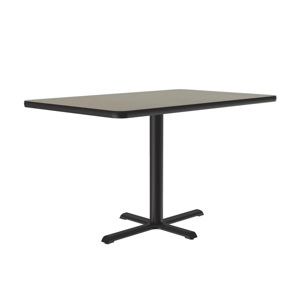 Table Height Deluxe High-Pressure Café and Breakroom Table 30x48" RECTANGULAR, SAVANNAH SAND BLACK. Picture 6