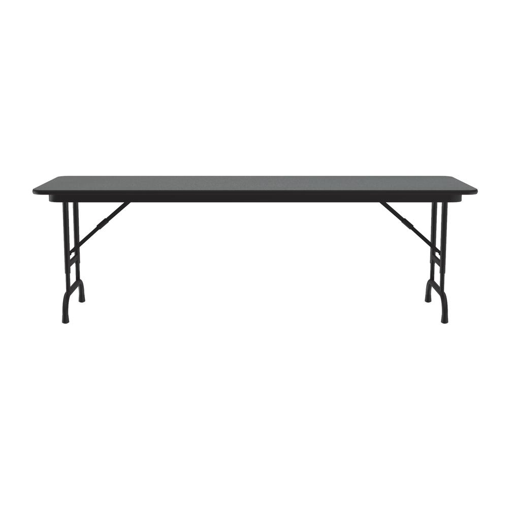 Adjustable Height High Pressure Top Folding Table 24x60" RECTANGULAR, MONTANA GRANITE BLACK. Picture 1