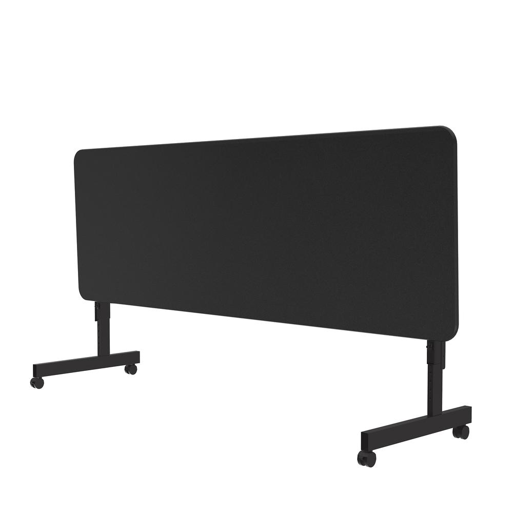 Econline Flip Top Tables, 24x60" RECTANGULAR BLACK GRANITE BLACK. Picture 3